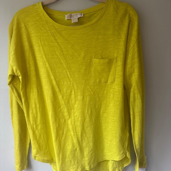 Michael Kors Yellow cotton top size S NWT - Picture 2 of 9